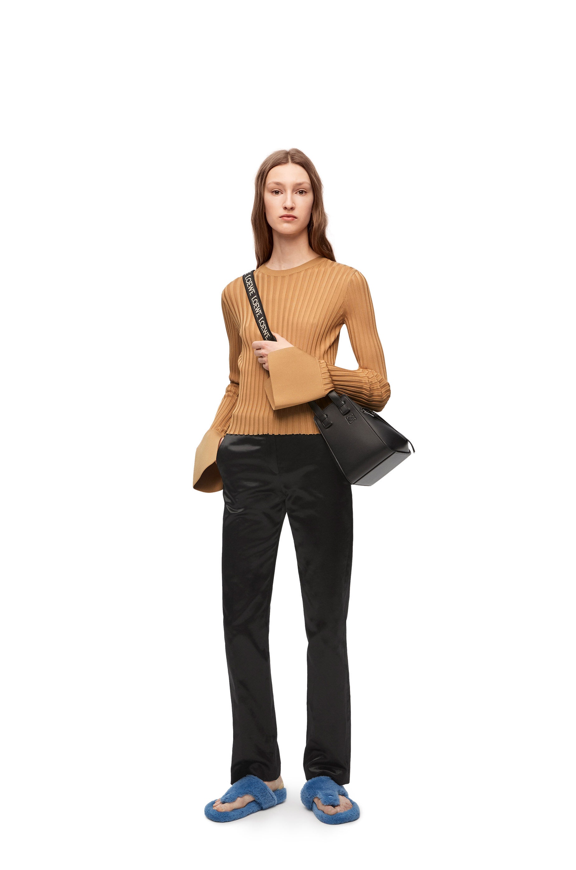 Tailored trousers in cotton satin - 2