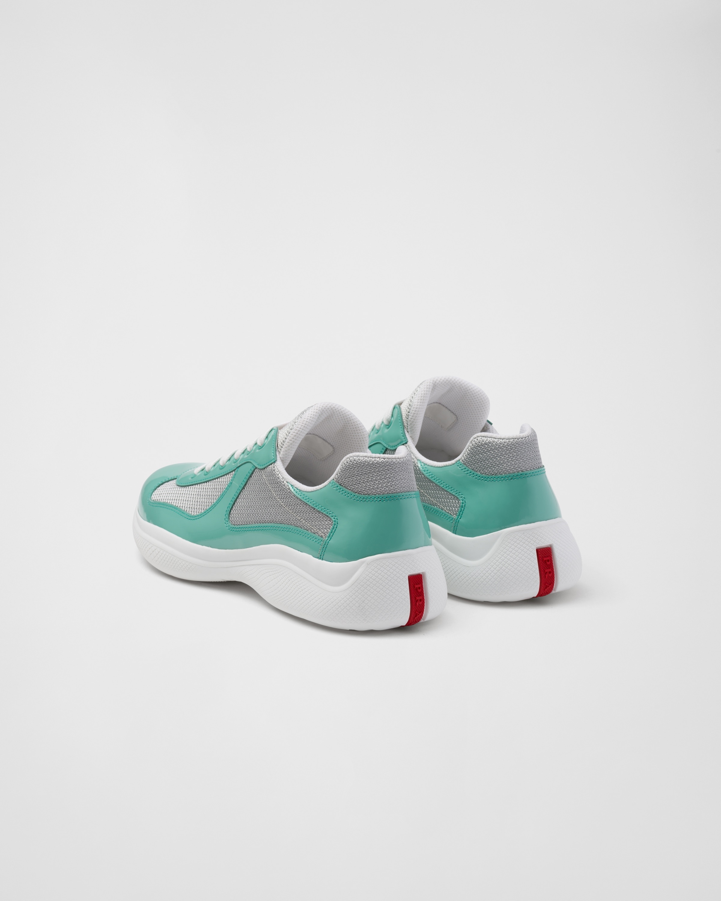 Patent leather and technical fabric Prada America's Cup sneakers - 4