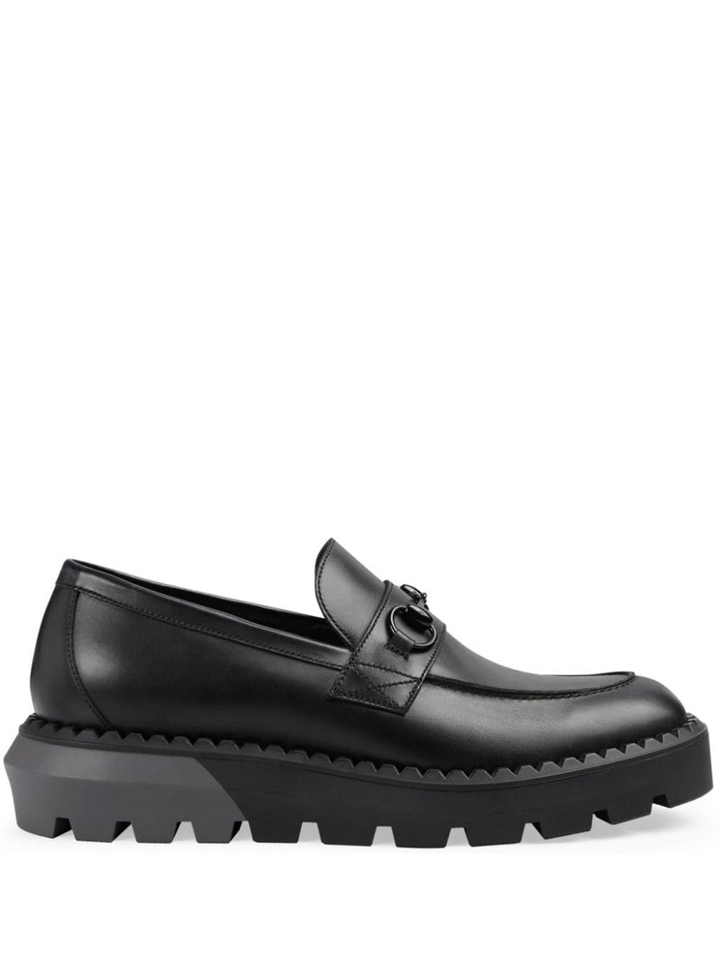 Horsetbit-embellished chunky loafers - 1