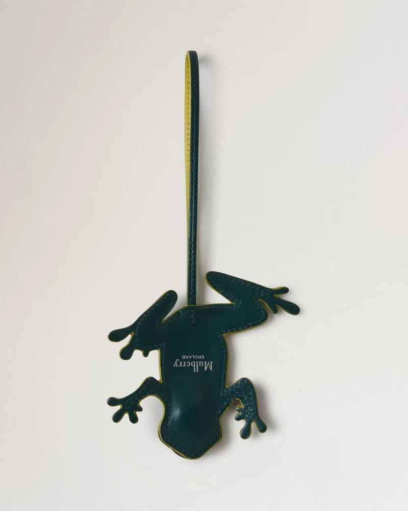 Mulberry Frog Keyring Mulberry Green Silky Calf outlook