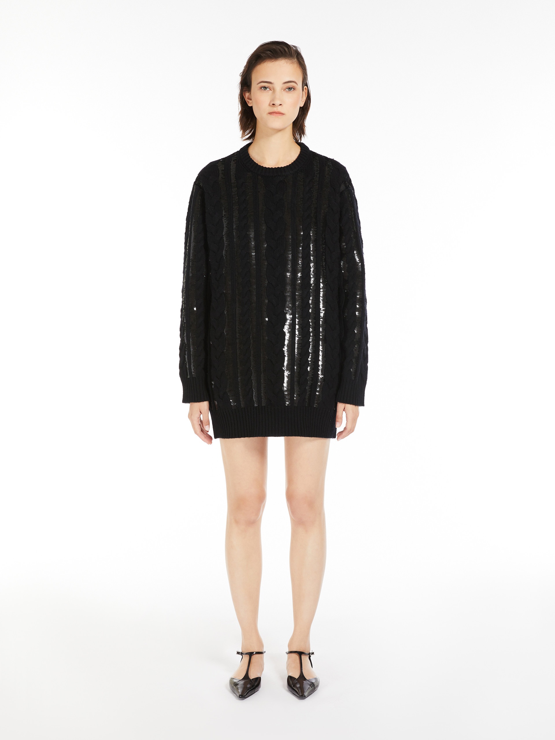 MAMBO Short wool and cashmere dress - 3