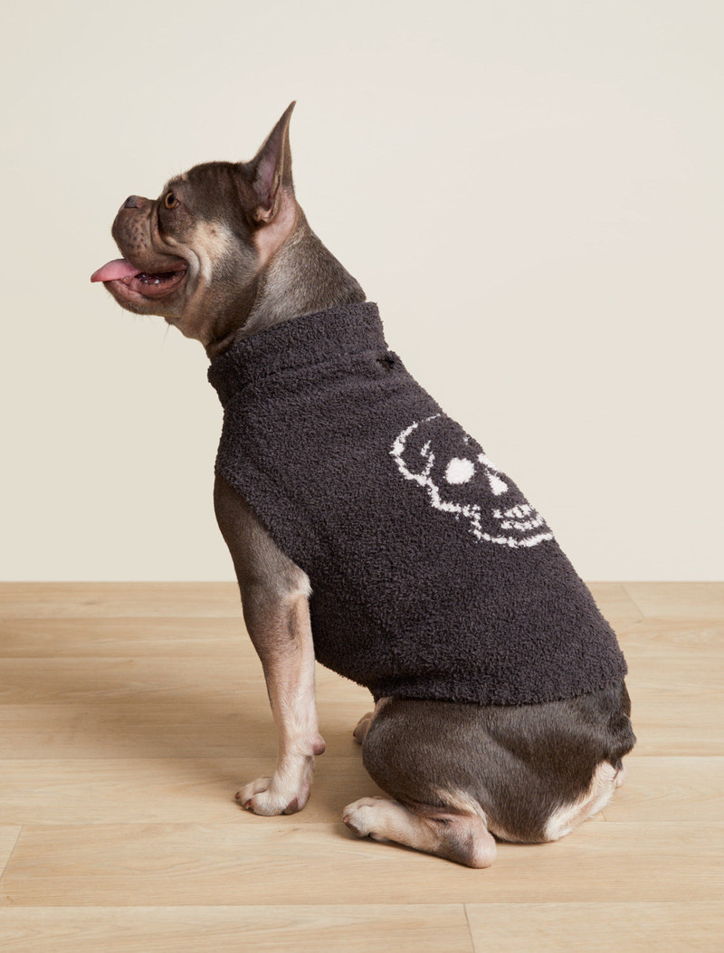 Barefoot Dreams CozyChic® Skull Pet Sweater outlook