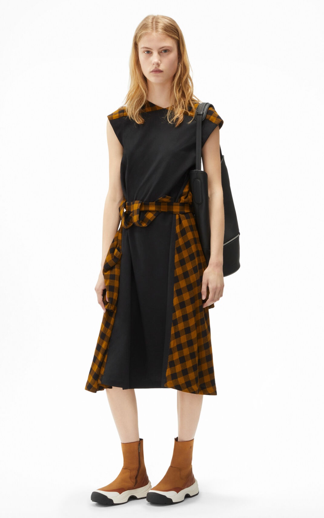 Sleeveless checked dress - 2