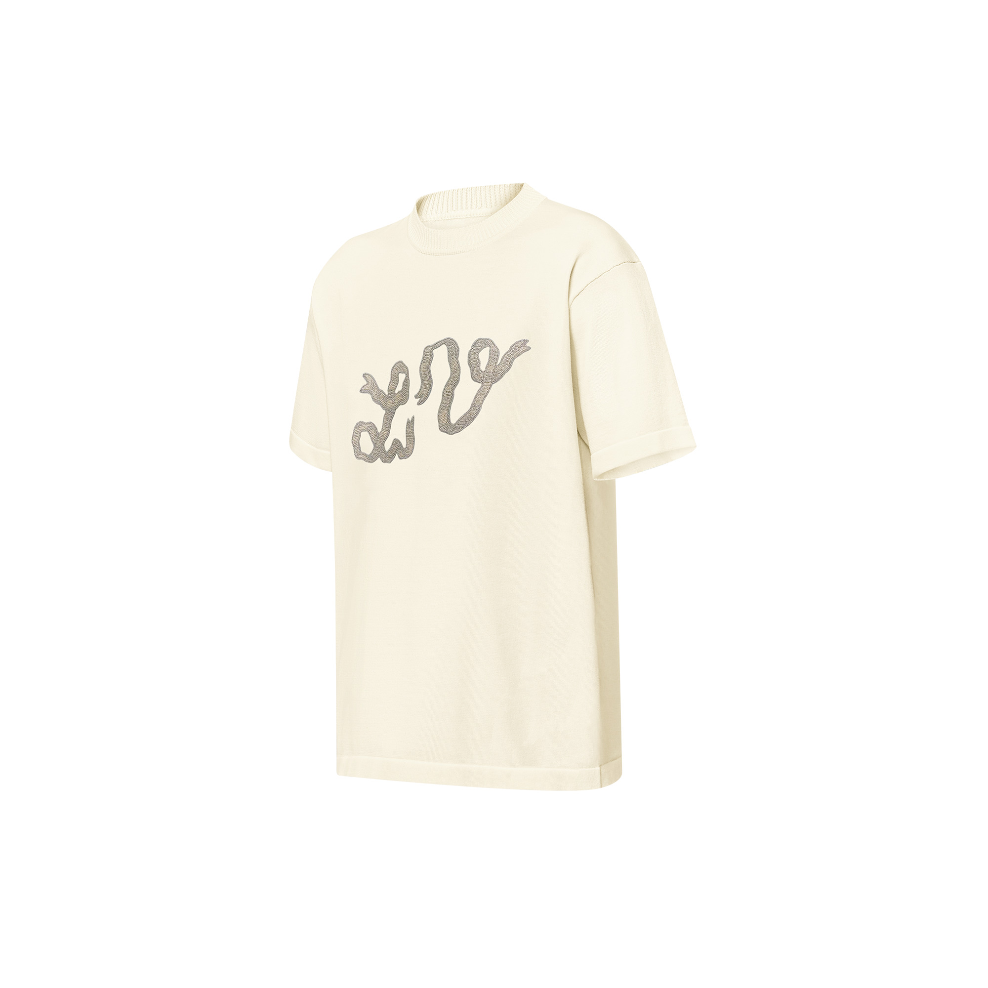 Embellished Short-Sleeved Cotton Crewneck - 2