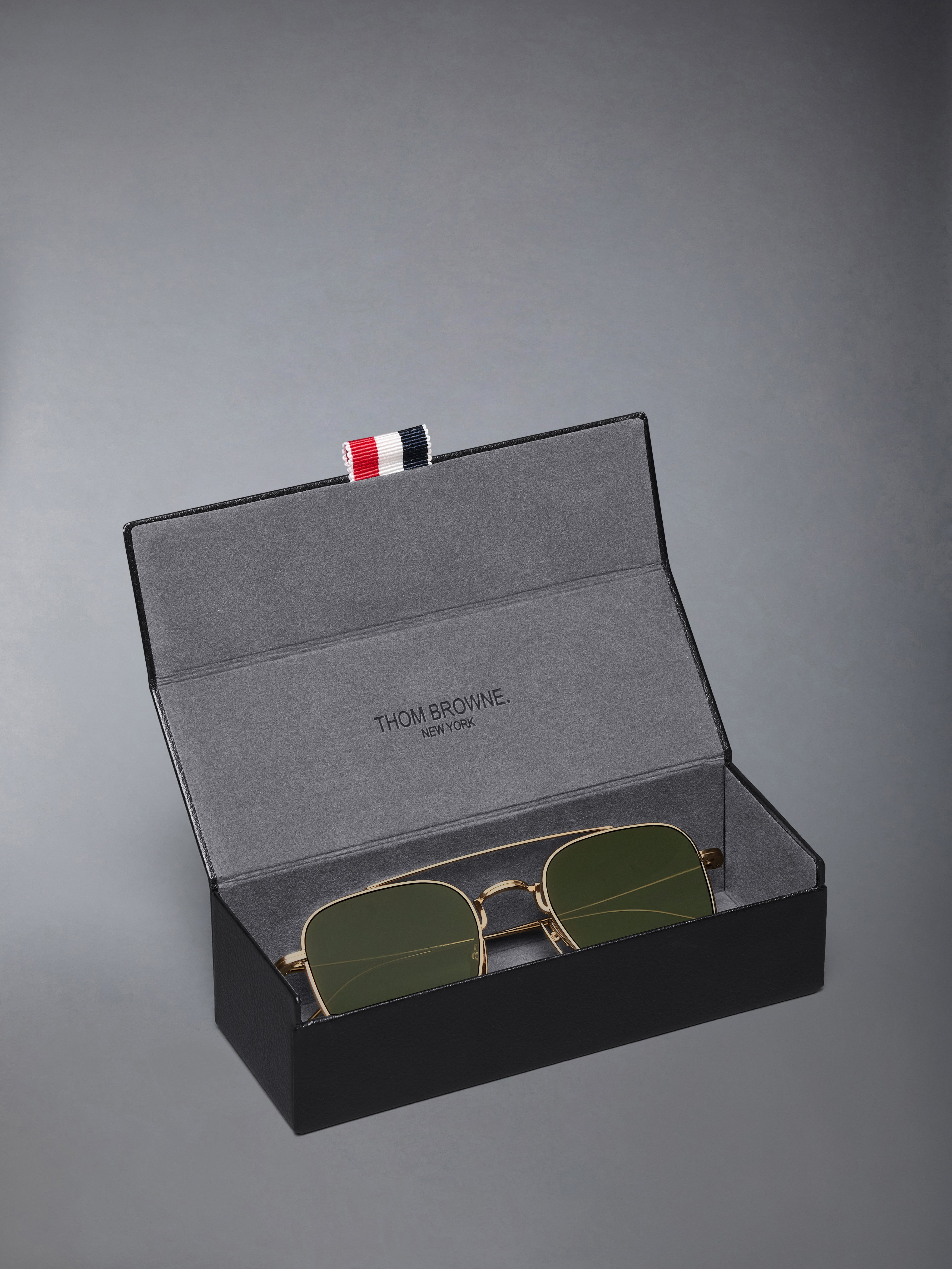 TITANIUM SQUARED AVIATOR SUNGLASSES - 4