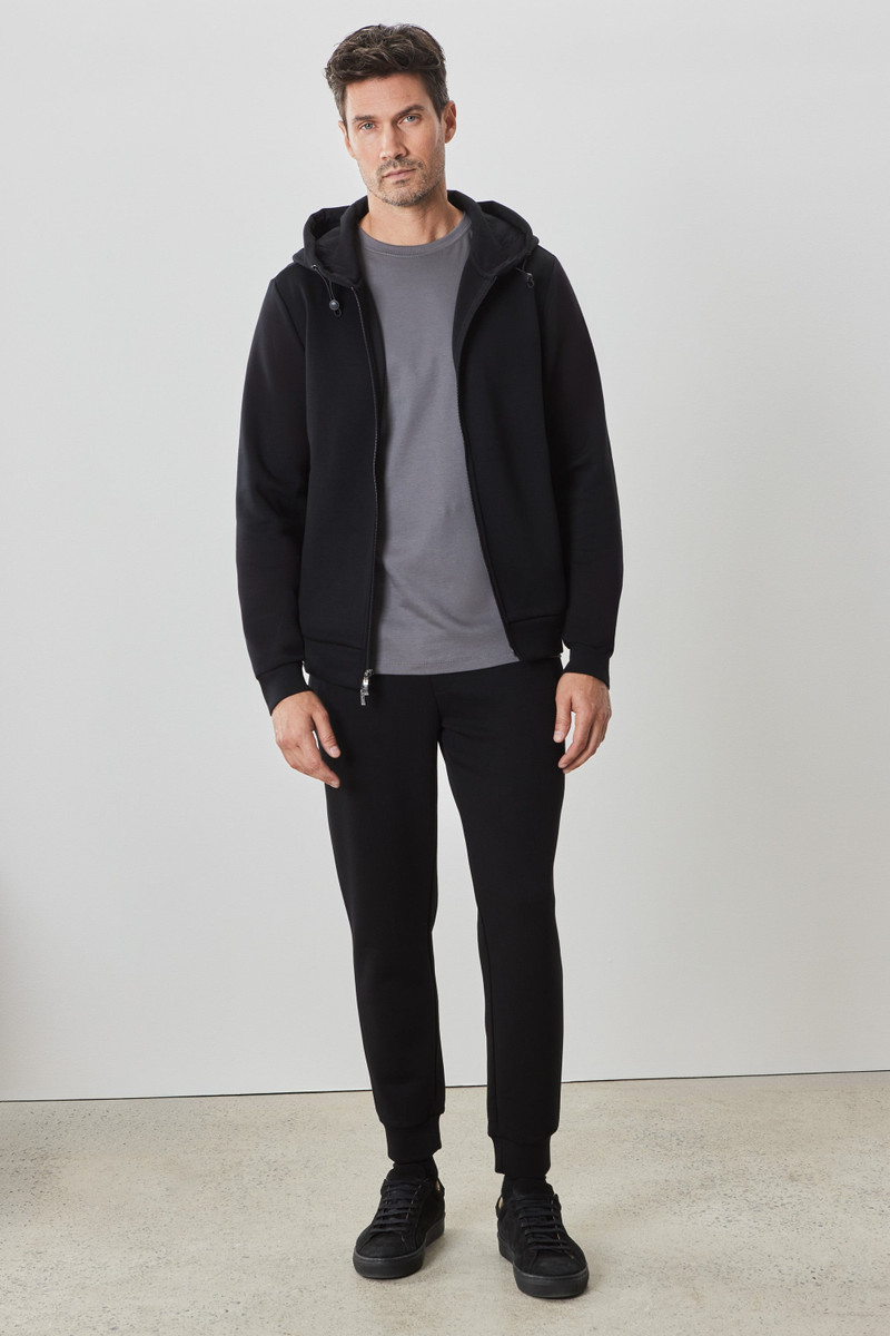 ROBERT BARAKETT Brixton Zip Hoodie outlook