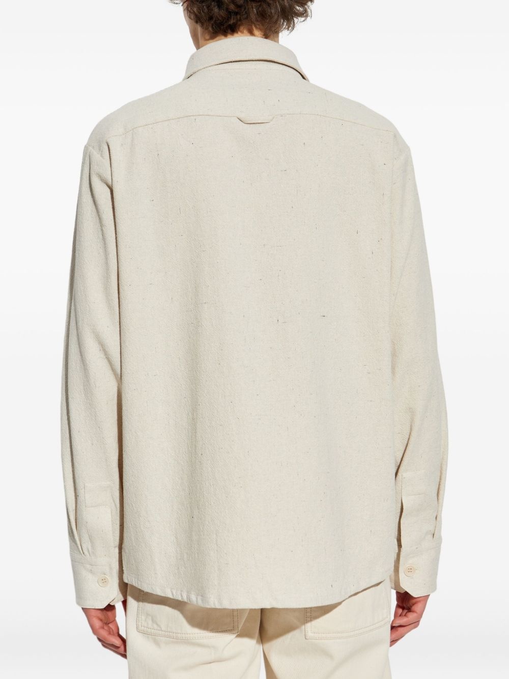cotton button-up shirt - 4
