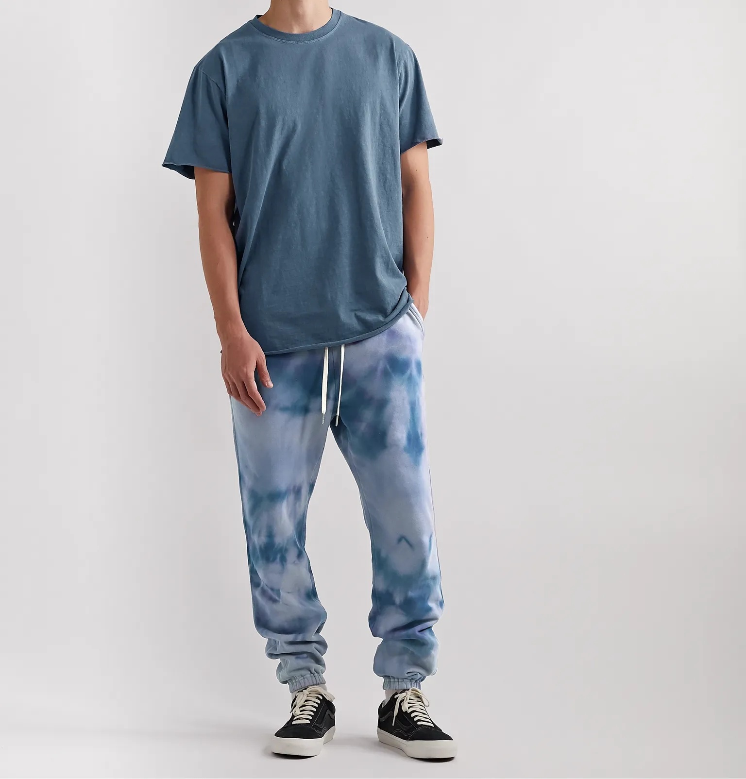 LA Tapered Tie-Dyed Loopback Cotton-Jersey Sweatpants - 2