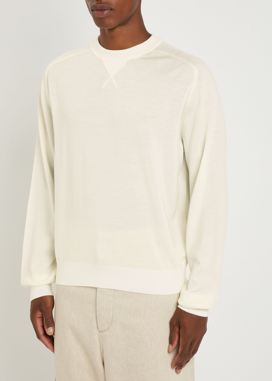 Jacquemus Le Sweater Brode Logo-embroidered Fine-knit Jumper - 2