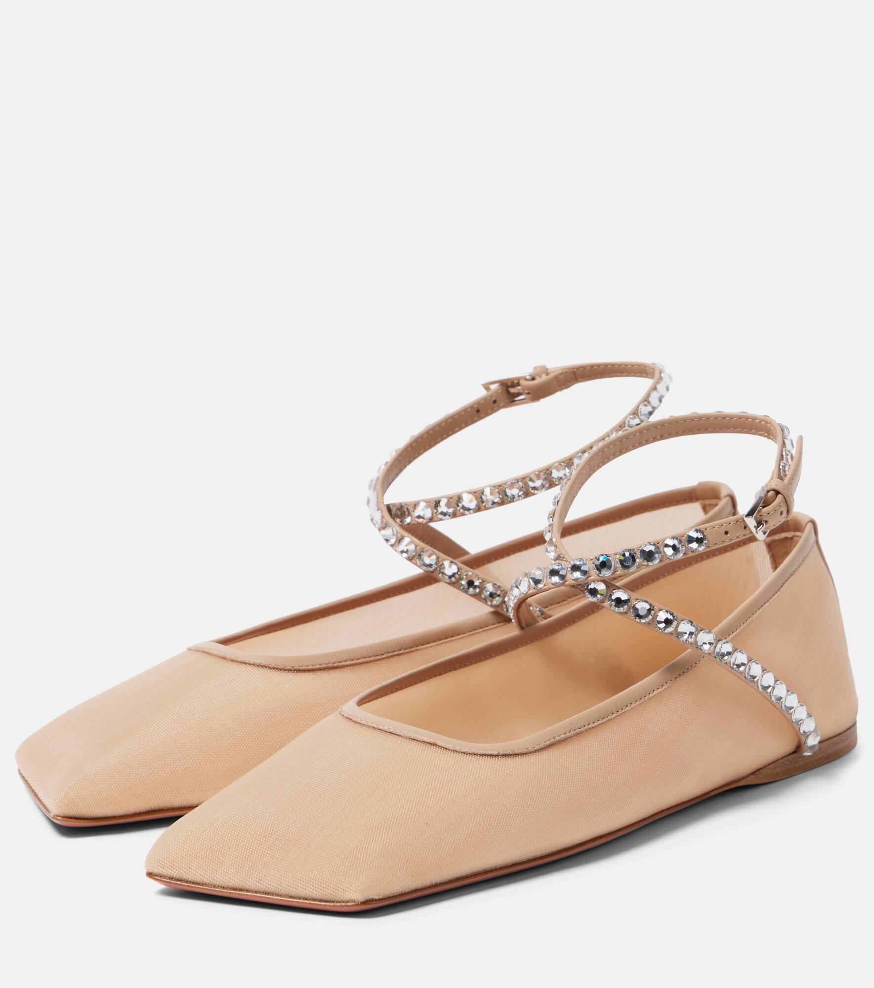 Ane embellished mesh ballet flats - 5
