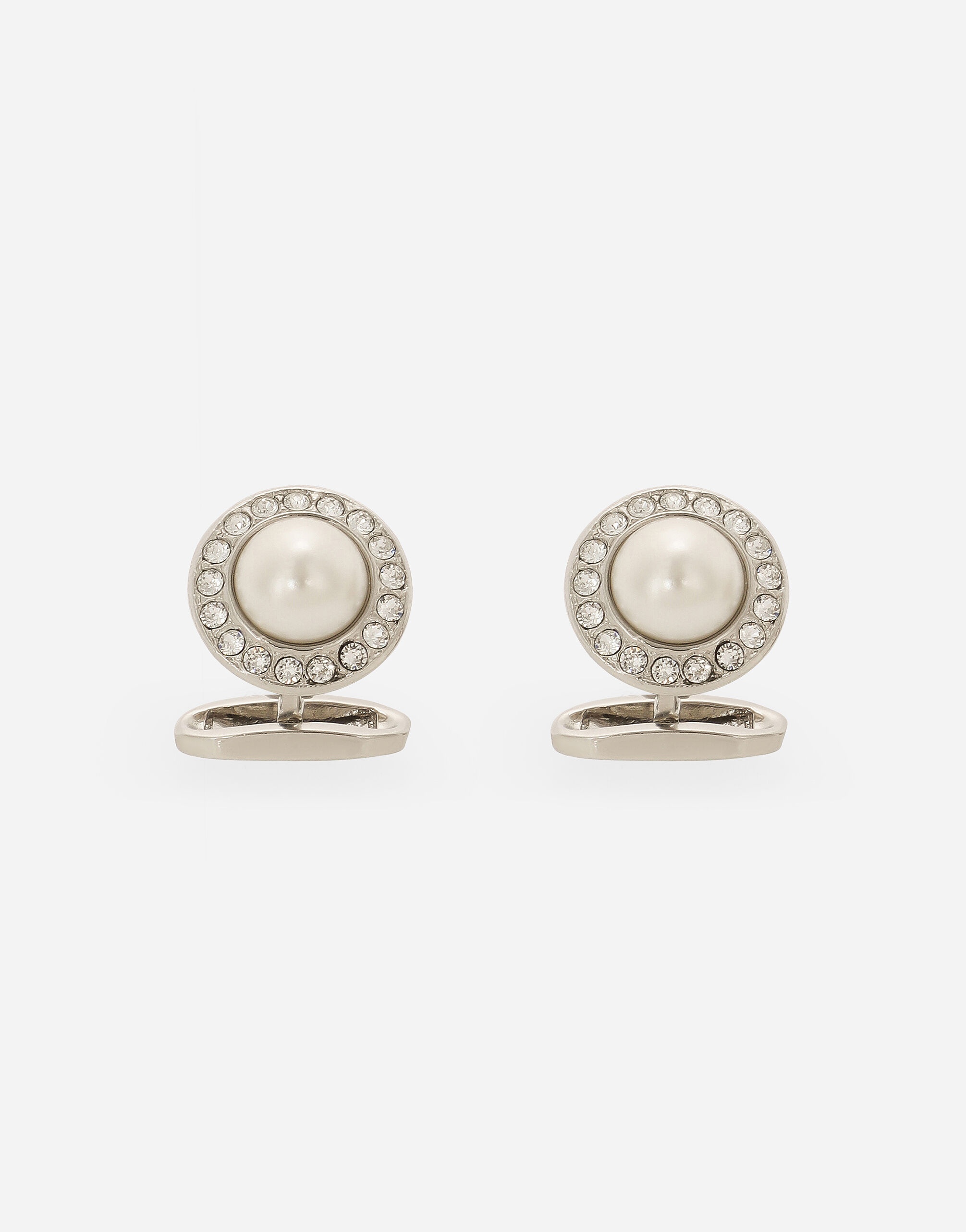 Cufflinks with rhinestones - 1