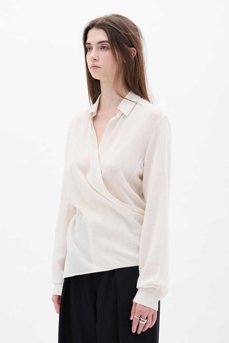 Ann Demeulemeester Alba Asymmetric Wrap Shirt outlook