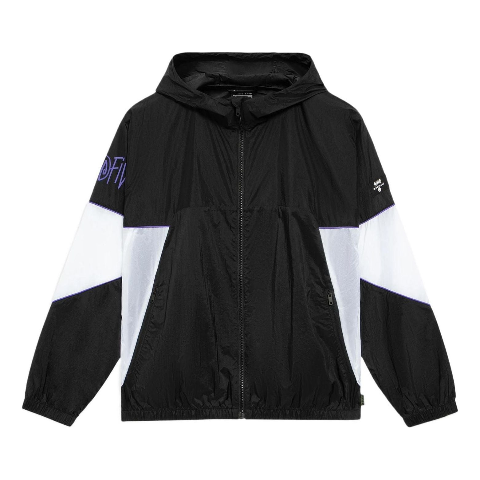 Li-Ning BadFive Logo Loose Fit Jacket 'Black White' AFDS361-1 - 1