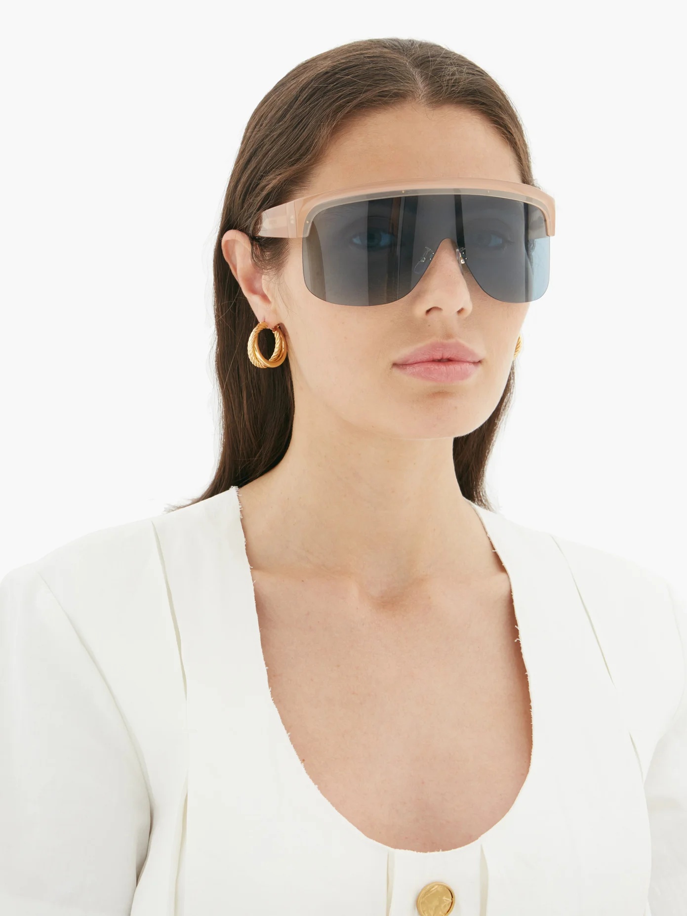 Show D-frame visor sunglasses - 2