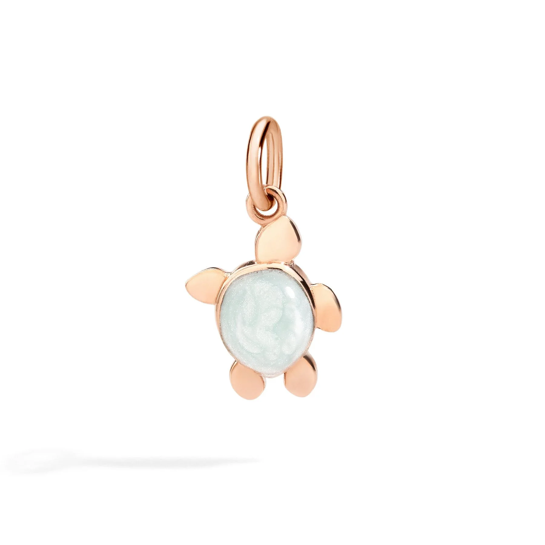 ROSE GOLD & ENAMEL SEA TURTLE CHARM - 1