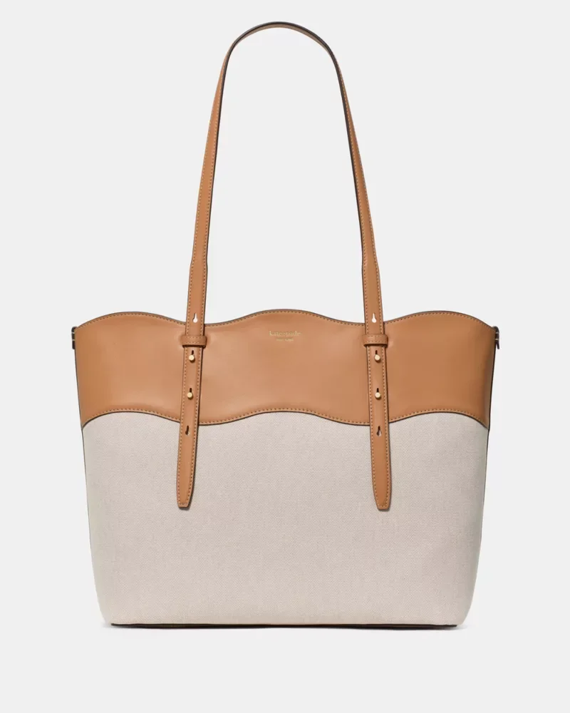 Do It All Wavy Canvas Tote Bag - 1
