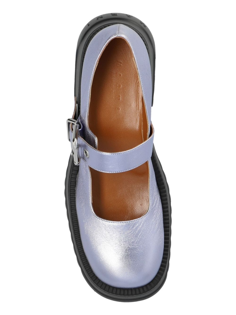 buckle-strap 65mm leather loafers - 6