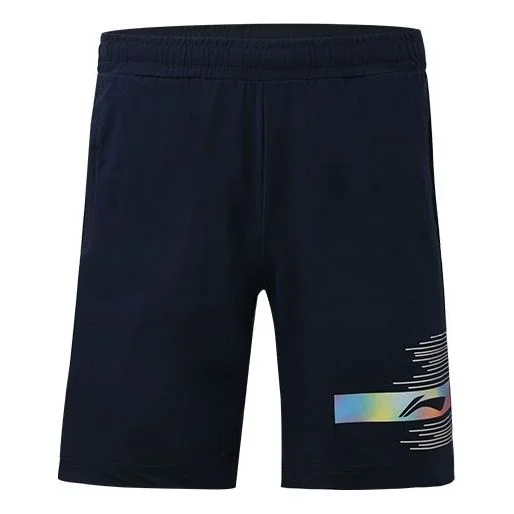 Li-Ning Badminton Athletic Shorts 'Navy' AAPS045-1 - 1