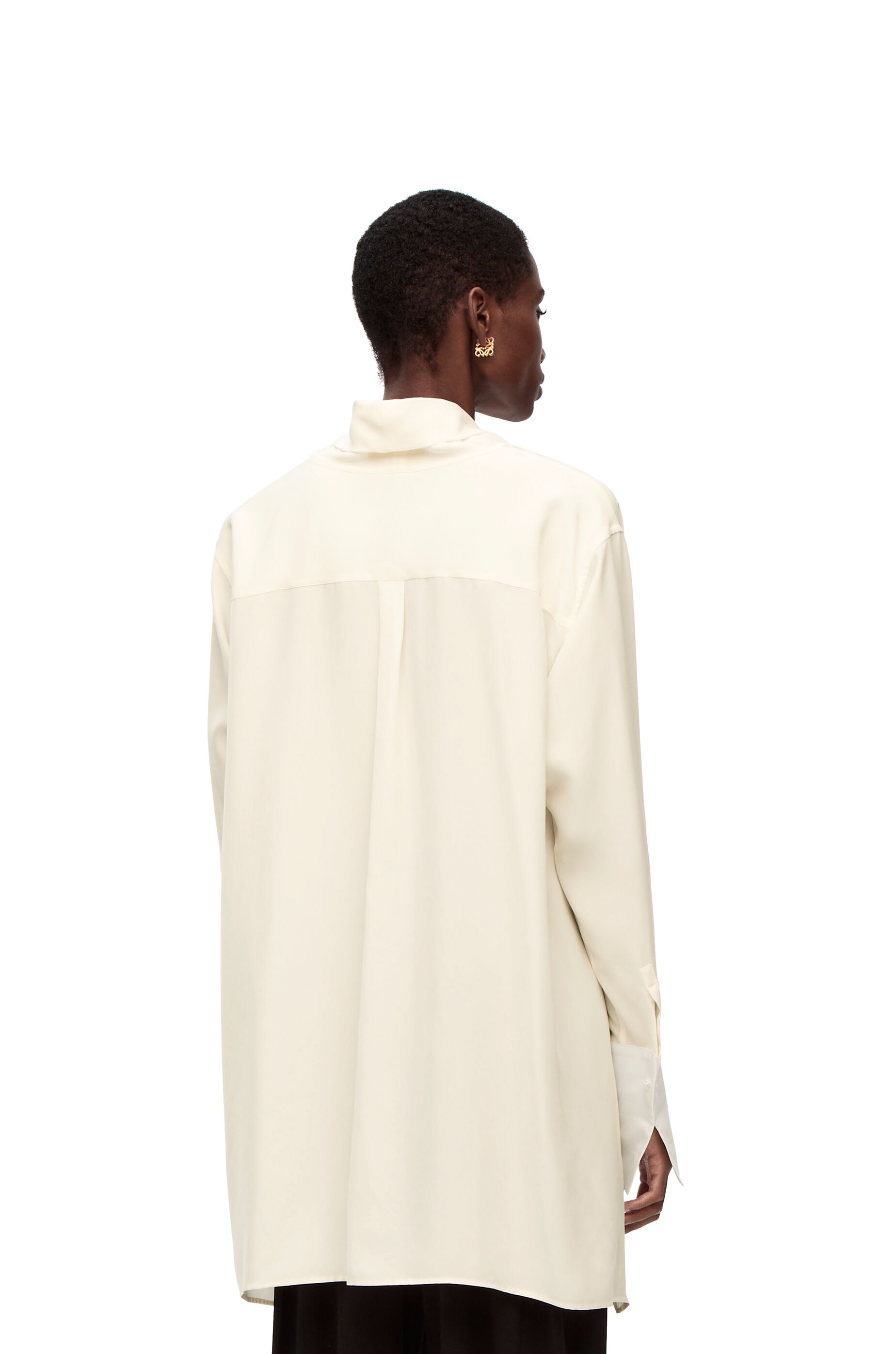 Anagram lavaliere blouse in silk - 4