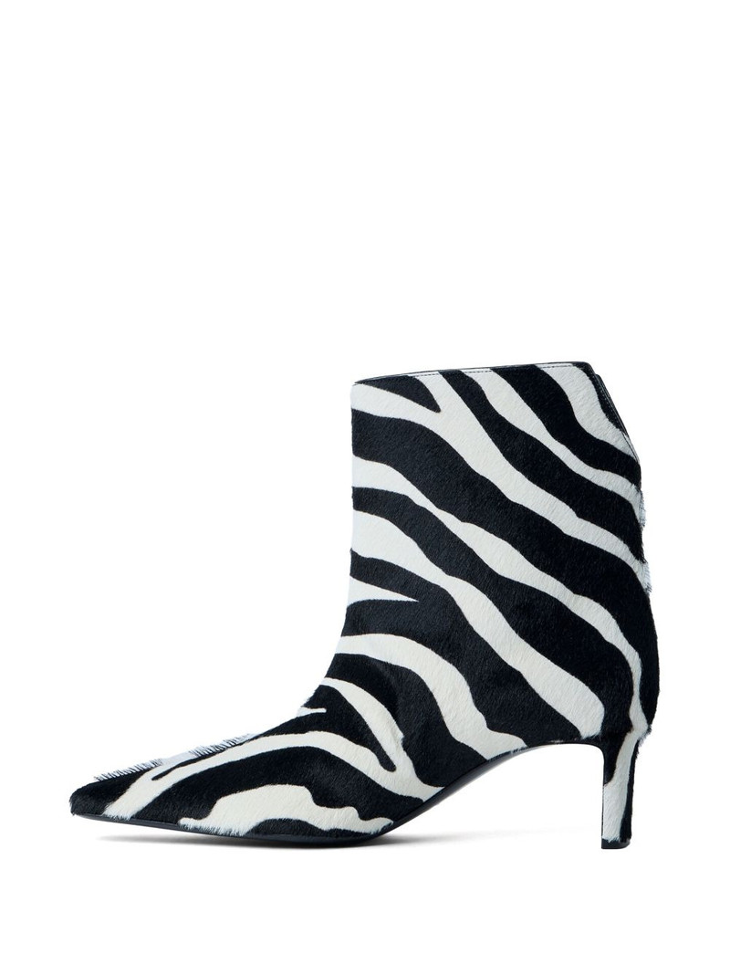KHAITE animal print pointed toe boots outlook