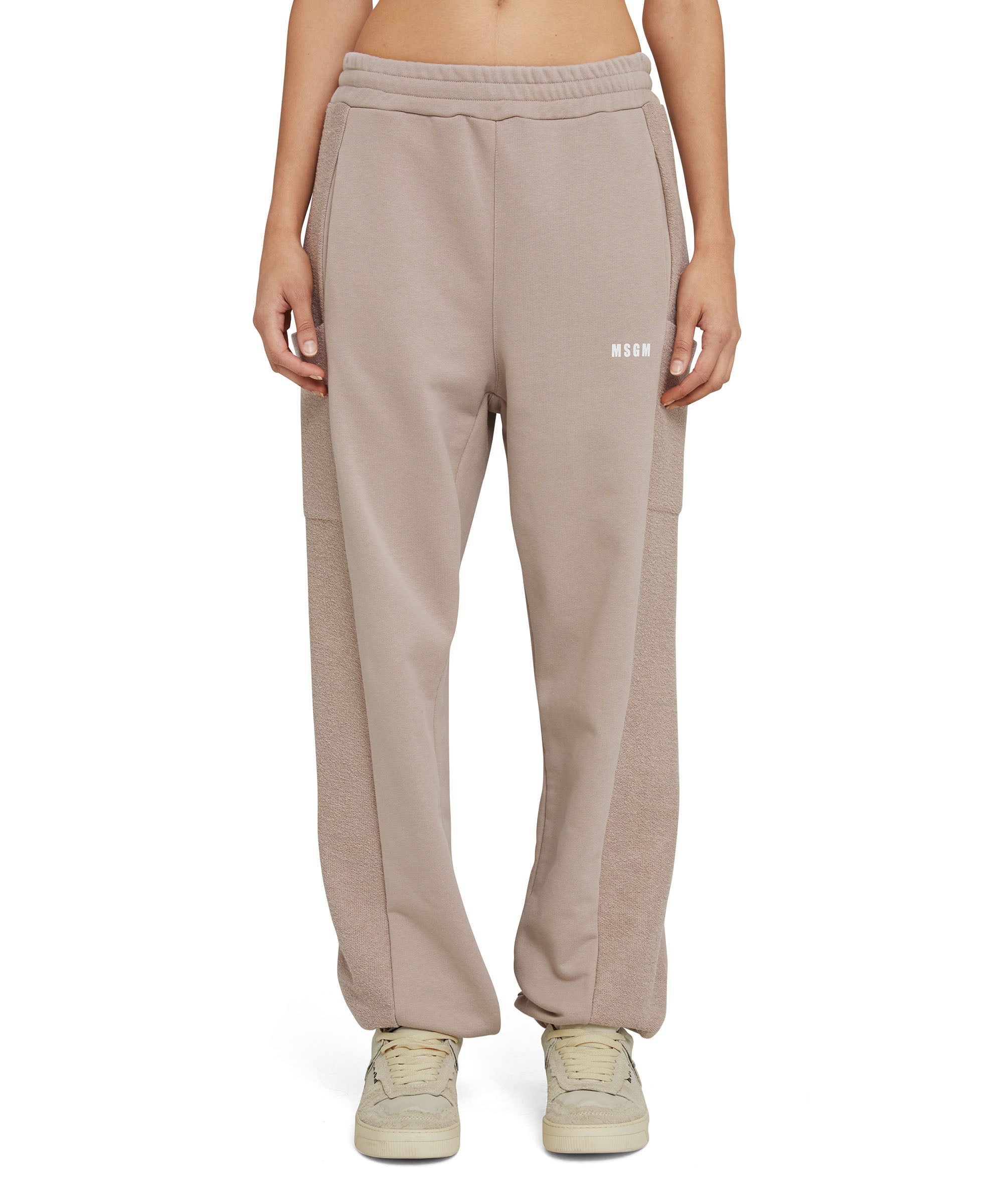 Organic cotton crewneck jogger pants from the MSGM Fantastic Green Capsule - 7