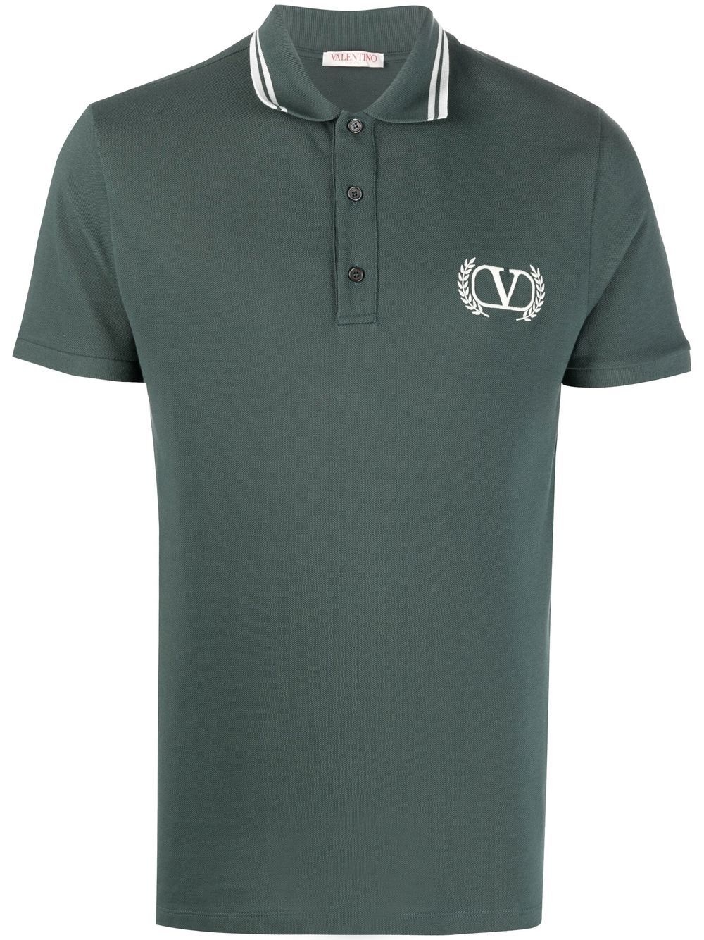 embroidered VLogo polo shirt - 1