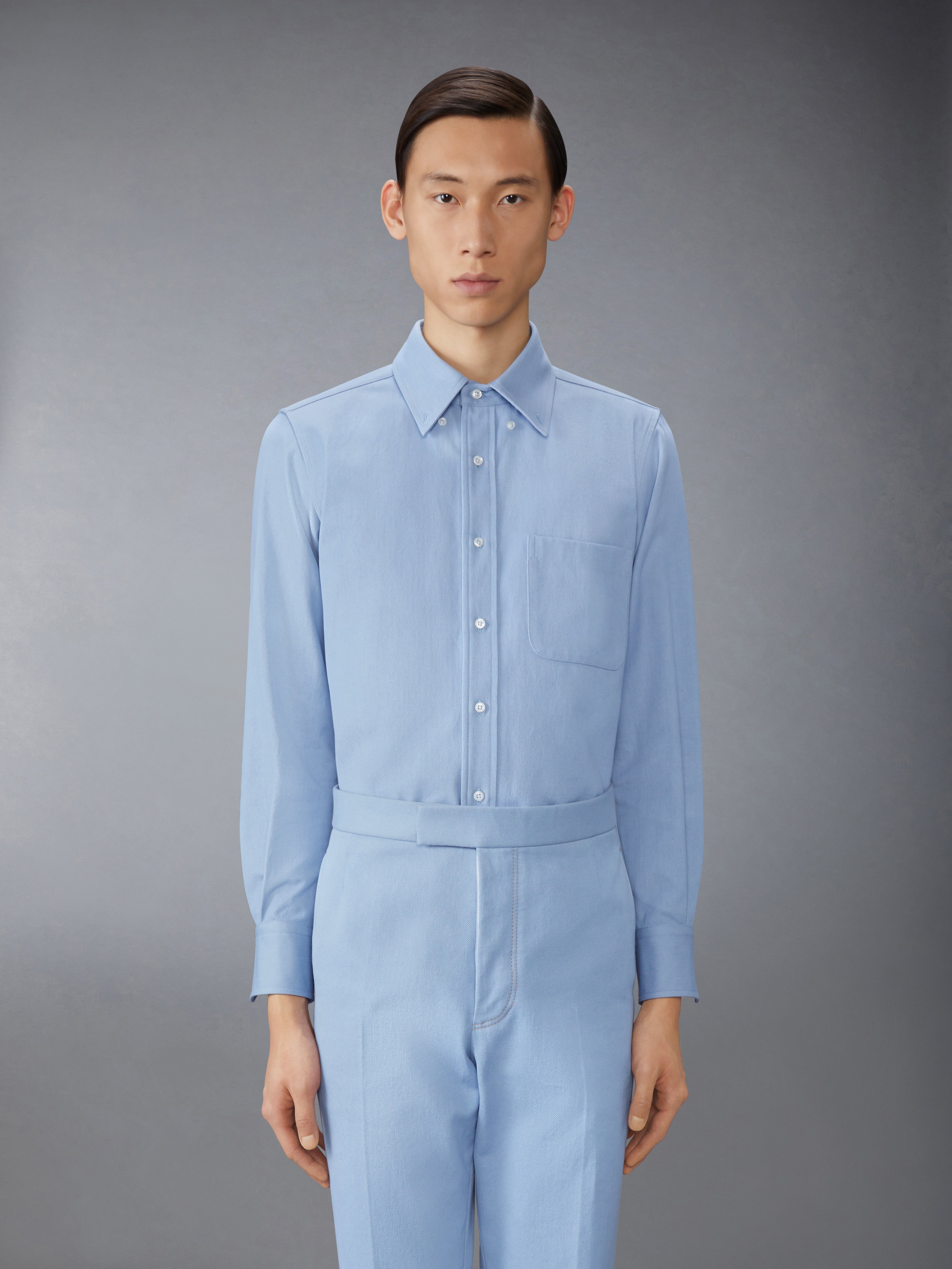 DENIM STRAIGHT FIT SHIRT - 3