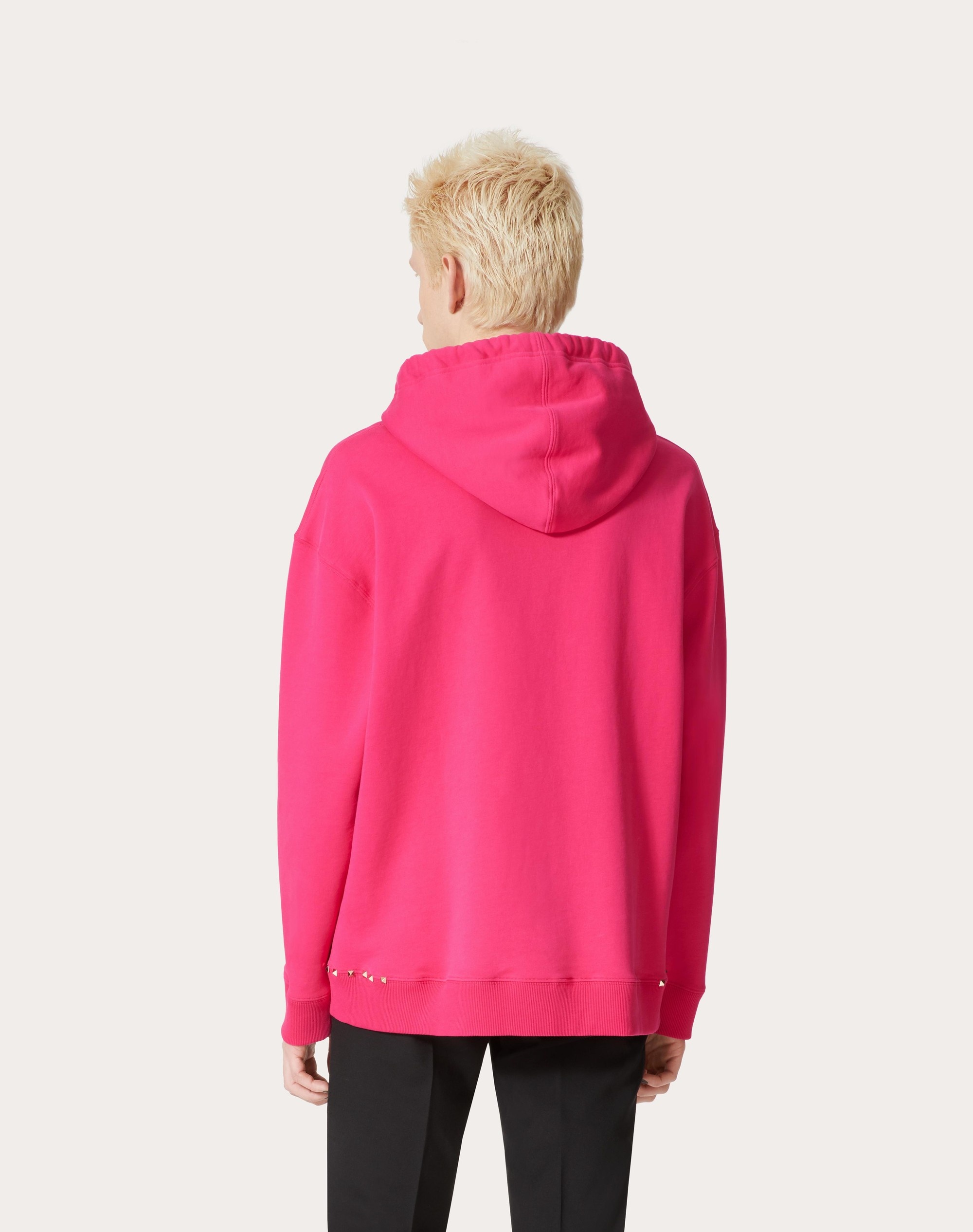VALENTINO GARAVANI ROCKSTUD PET CUSTOMISABLE UNISEX HOODED SWEATSHIRT - 7
