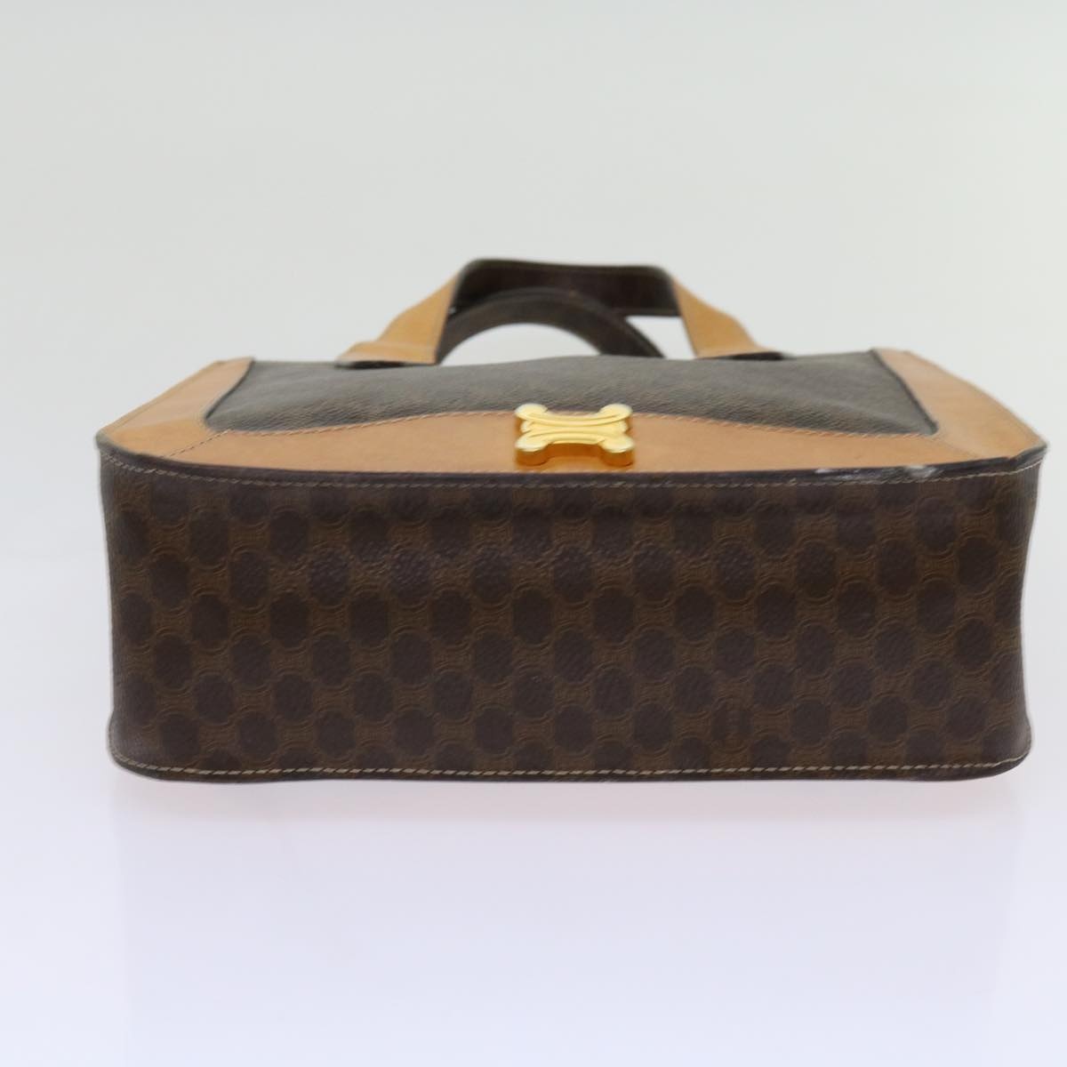 CELINE Macadam Canvas Hand Bag Pvc Brown - 5