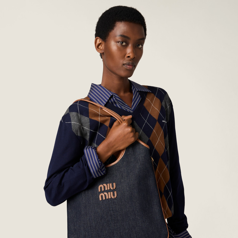 Miu Miu IVY denim bag outlook