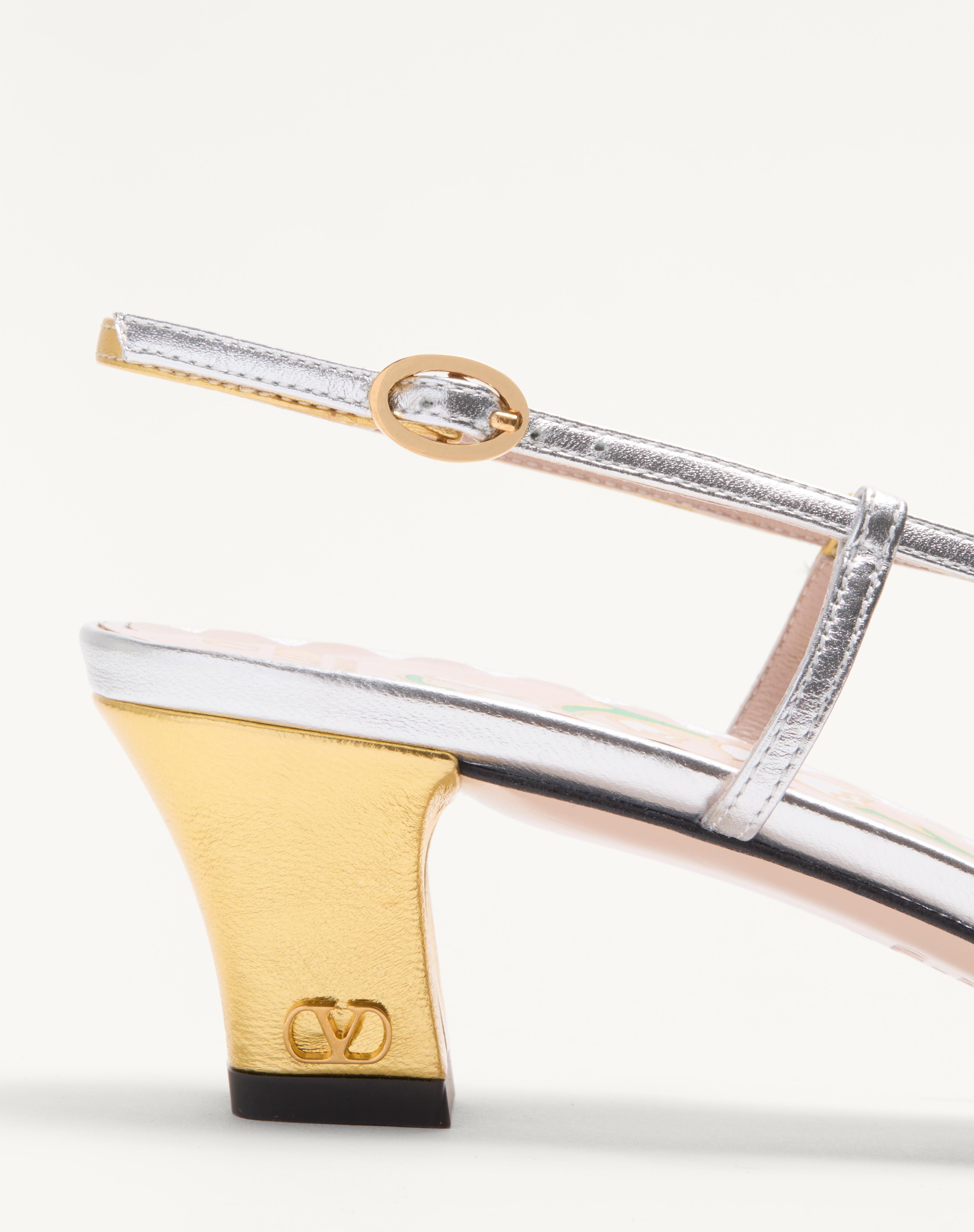 BOWOW SLINGBACK PUMPS IN LAMINATED NAPPA 45MM - 4