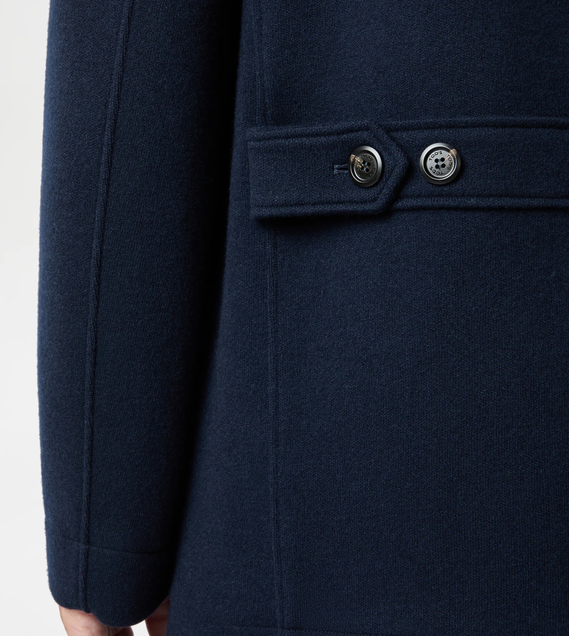 CABAN IN CASHMERE BLEND JERSEY - BLUE - 3