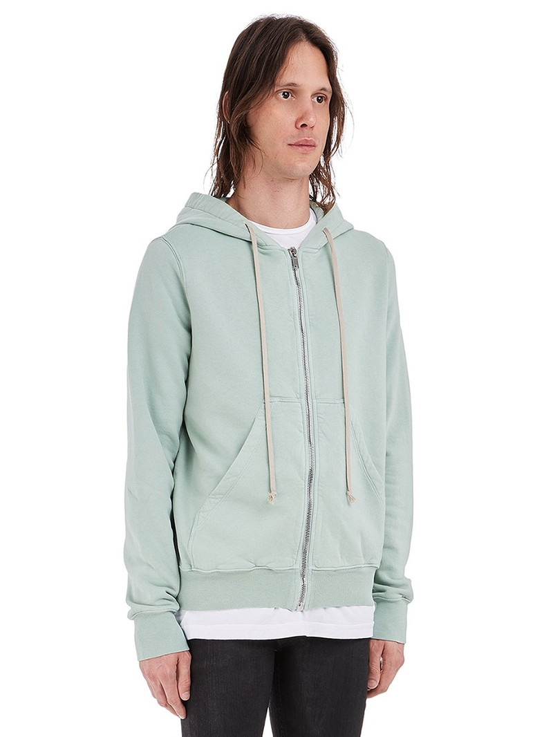 Rick Owens DRKSHDW Green Jason Zip-Up Hoodie outlook