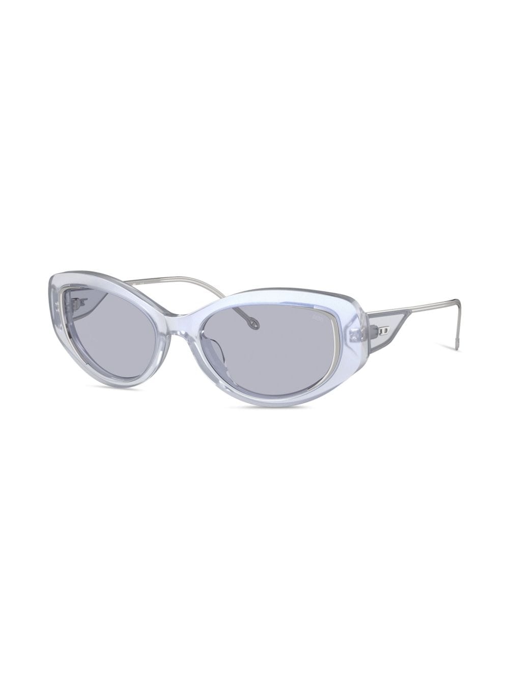 logo-plaque cat-eye sunglasses - 4