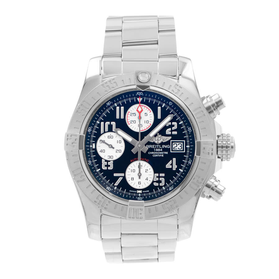 Pre-owned Breitling Avenger II Chronograph Automatic Chronometer Black Dial Men's Watch A13381 - 2
