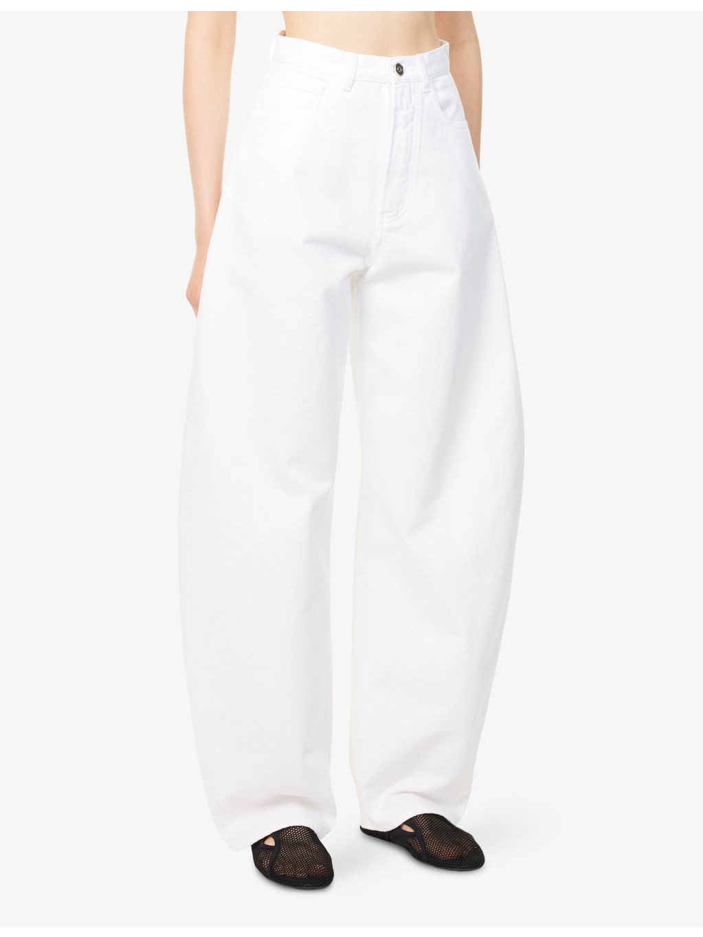 High-Rise Wide-Leg Denim Jeans - 3