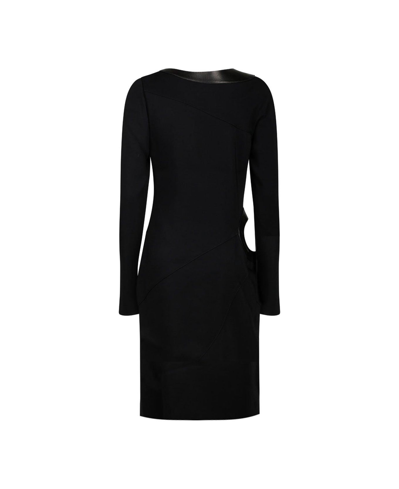 Cut-out Detailed Crewneck Mini Dress - 2