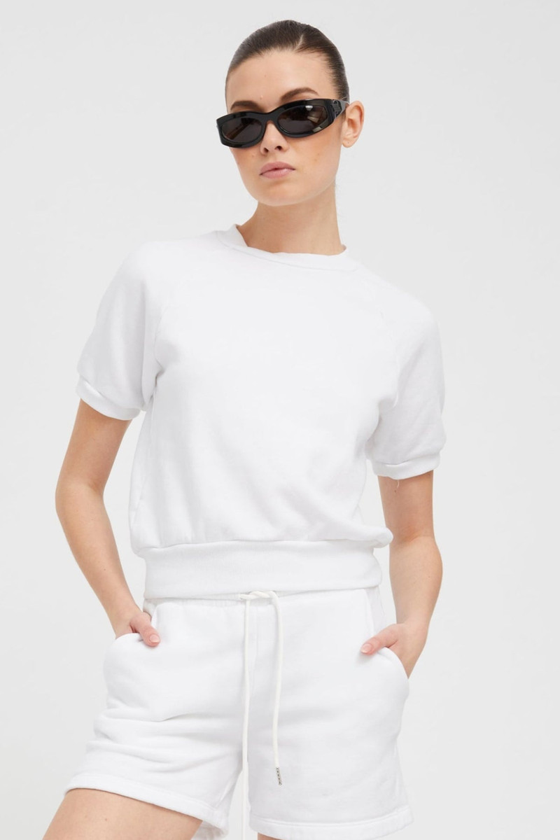 SPRWMN WHITE SWEATSHORTS outlook