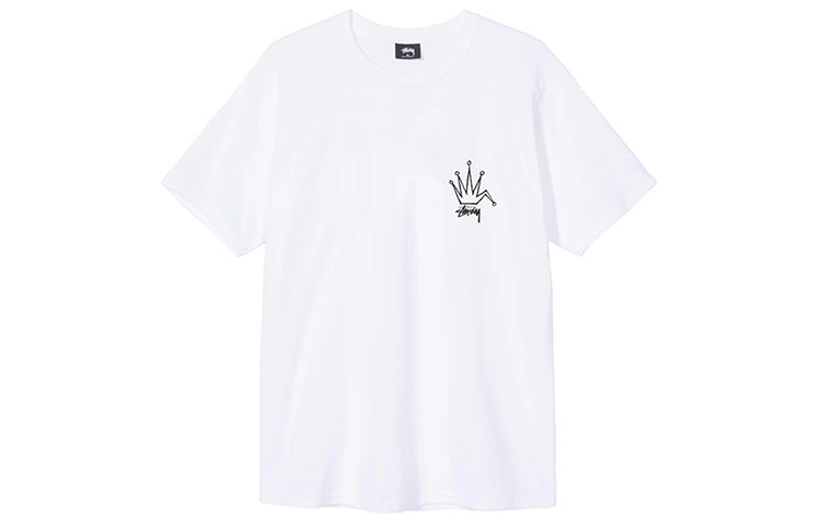 Stussy Unisex Old Crown Printing Logo White 1904510-WHITE - 1