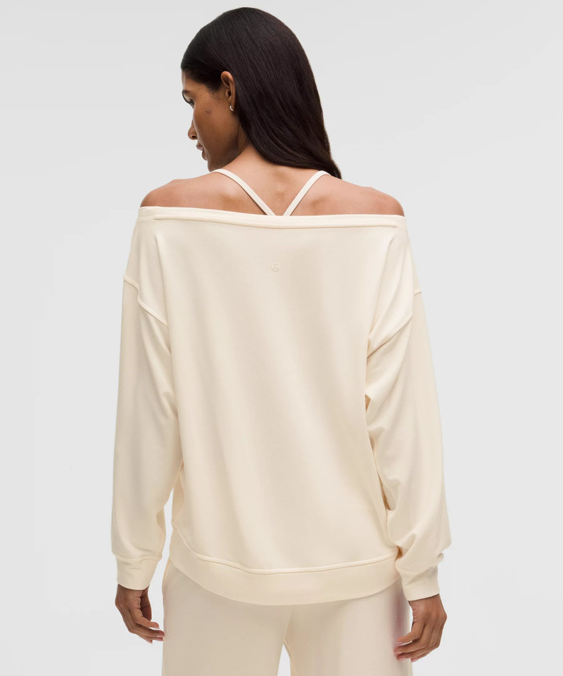BeCalm Oversized Boatneck Long-Sleeve Shirt 3