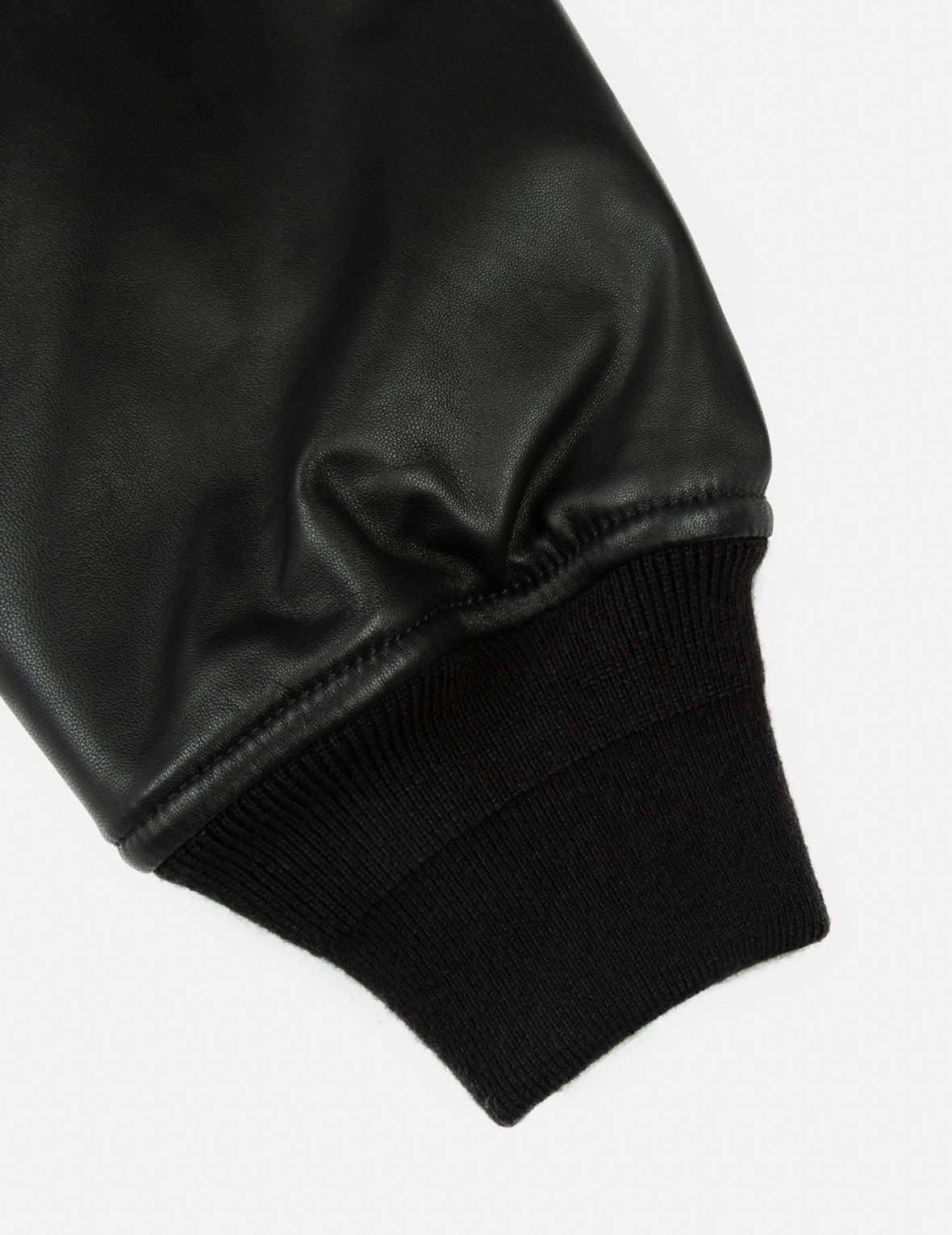 Logo Appliquéd Leather Bomber Jacket - 10