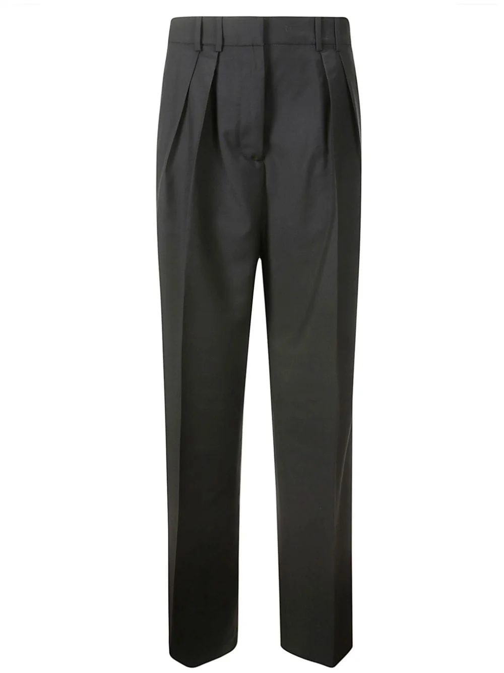 pleated slim-fit trousers - 1