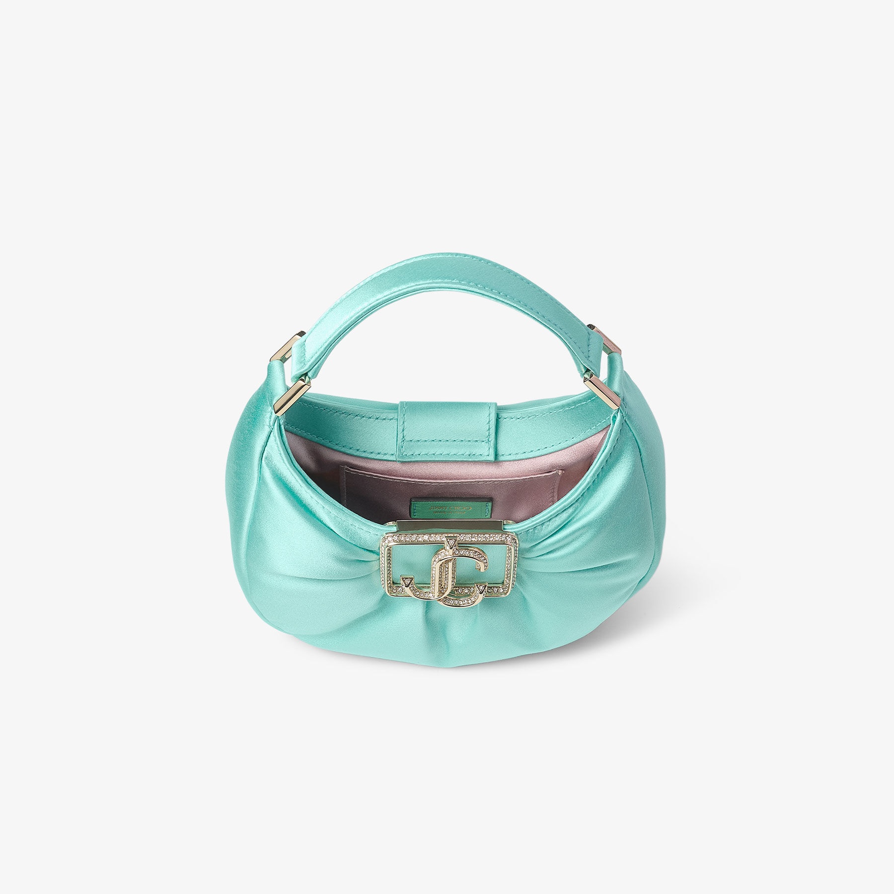 Edie Hobo Mini
Aqua Green Satin Mini Bag - 4