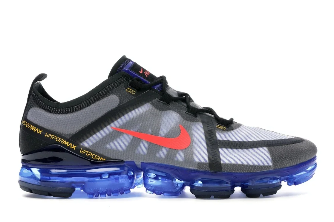 Nike Air VaporMax 2019 Black Hyper Blue Bright Crimson - 1