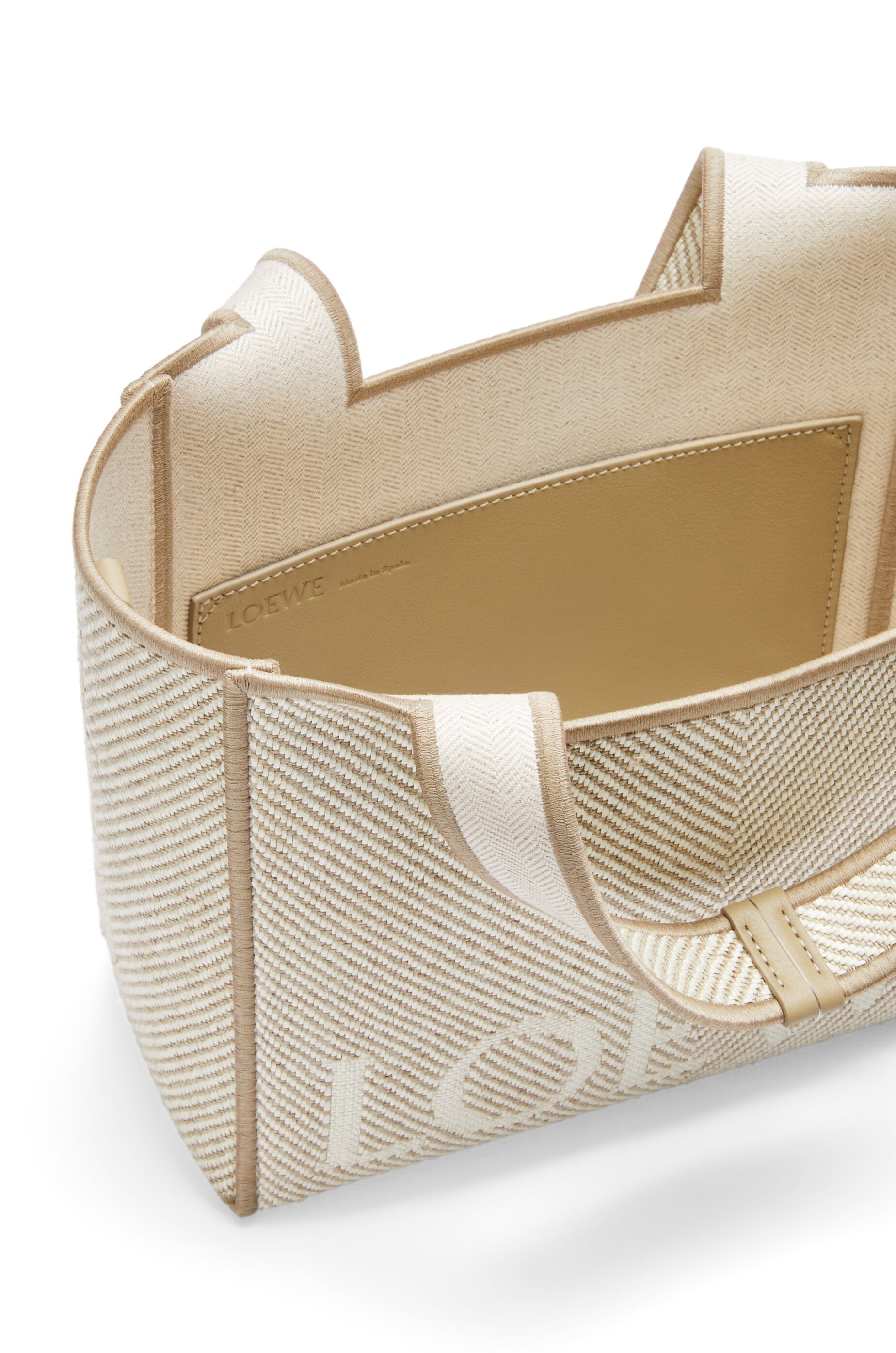 Small LOEWE Font tote in jacquard canvas - 6