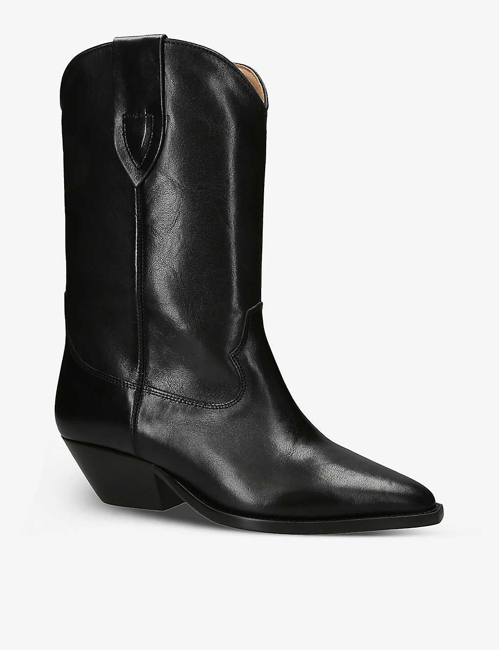 Duerto pointed-toe leather heeled cowboy boots - 2