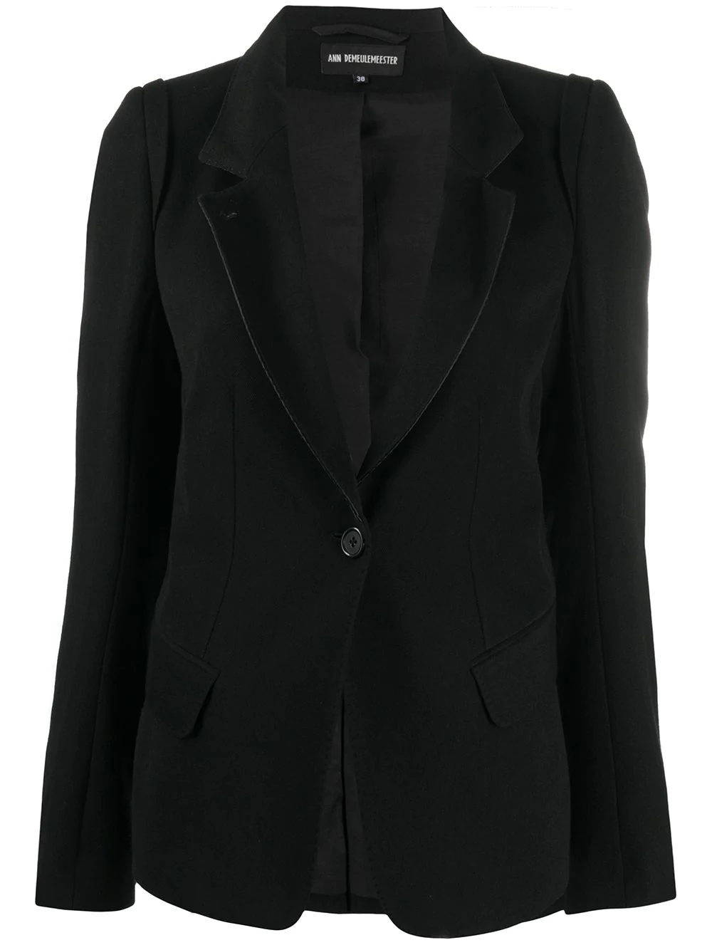 single-breasted fitted blazer - 1