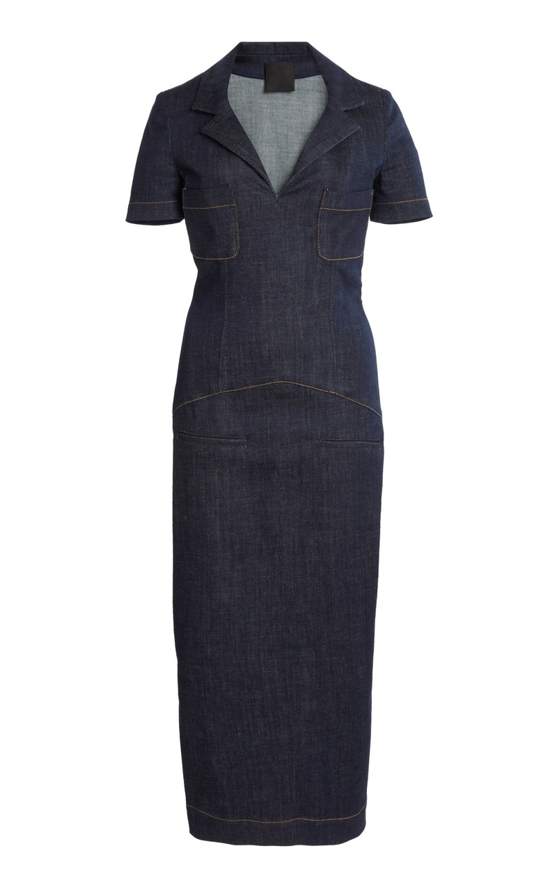 Denim Midi Dress blue 1