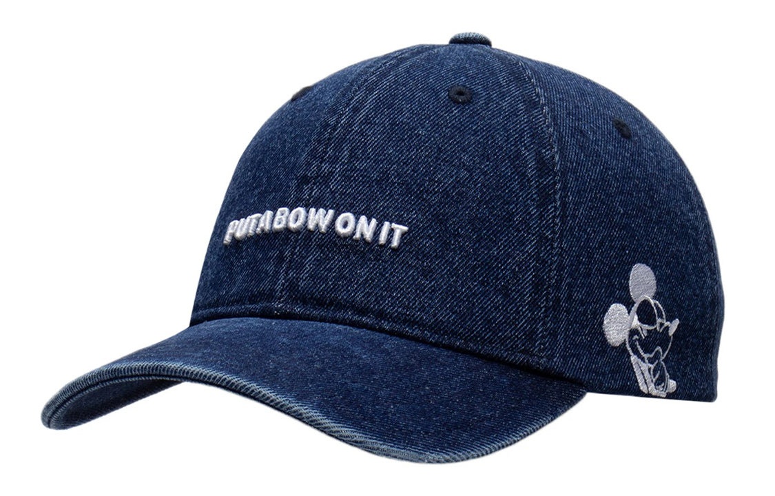 Li-Ning x Disney Logo Denim Baseball Cap 'Indigo' AMYS038-2 - 2