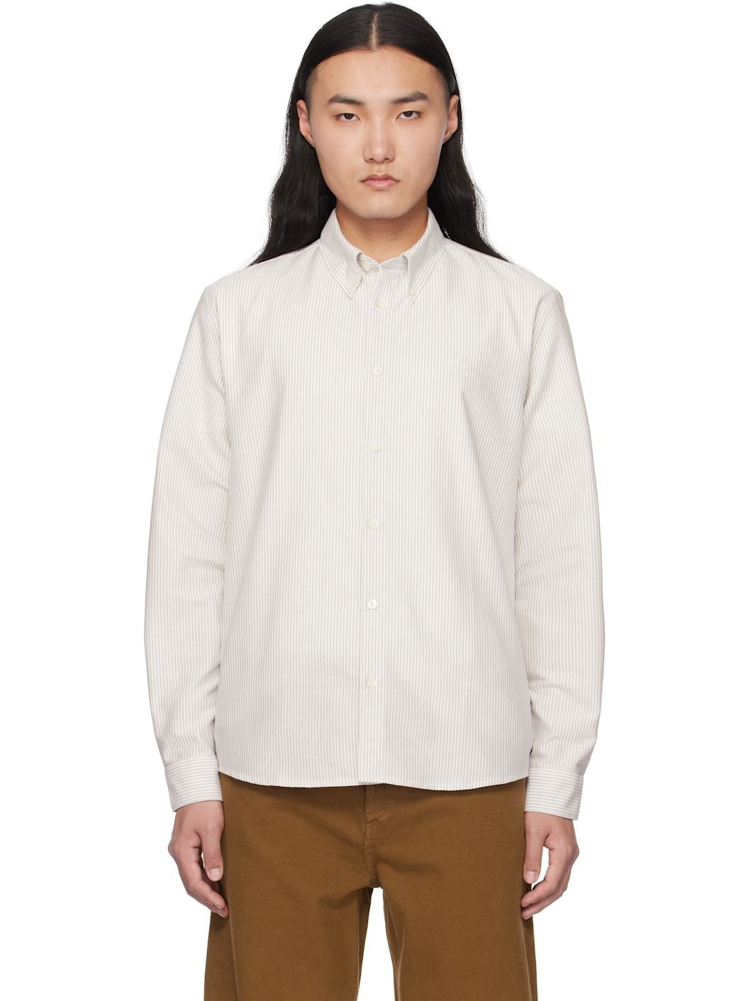 Beige & White Greg Shirt - 1